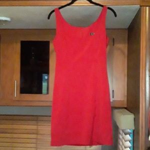 Red mini dress